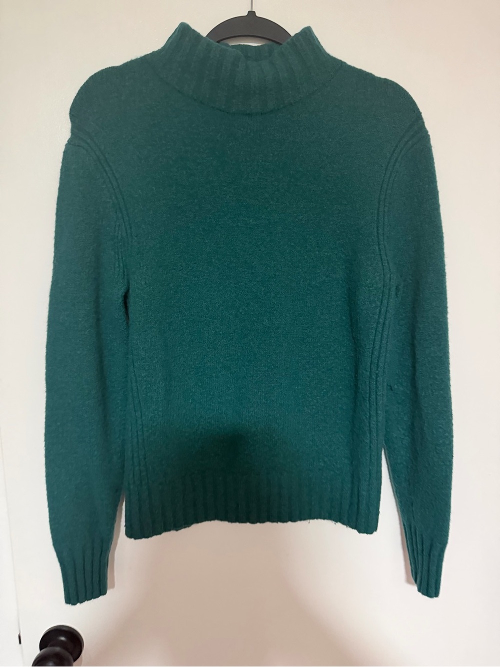 J. Crew Forest Green Mock Neck Sweater